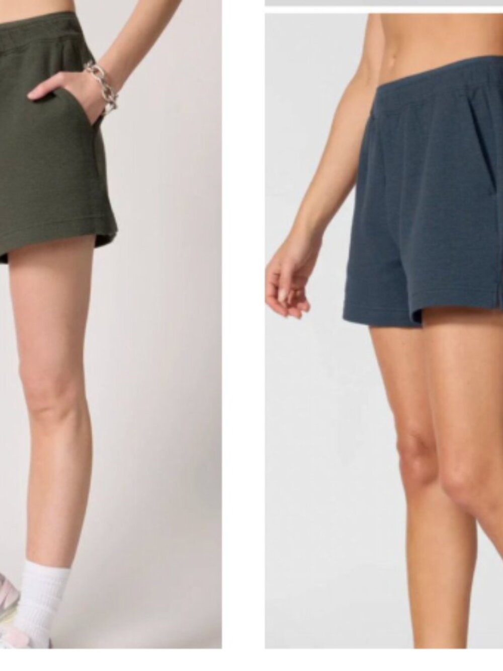 [2 pair] MPG Solace Textured Short Kambaba green and Petrol blue - M